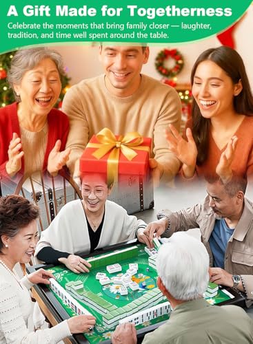 Crease-Free Mahjong Learning Mat 33.1" x 33.1", American Mah Jongg Mat with Rules, Quiet Non-Slip Large Mahjong Table Cover, Floral Gaming Mats for Mahjong, Poker, Dominoes & Board Games (Fresh Green) - color: Fresh Green