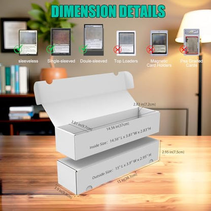 Collectible Trading Cards Storage Box, Card Storage Box with Trading Card Dividers, Collectible Trading Cards (10-Pack) - size: 10 Pack