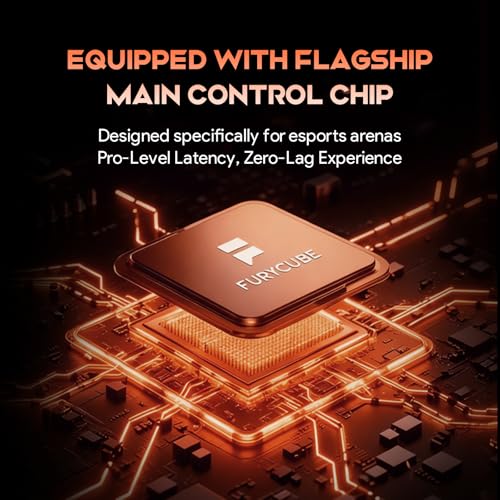 x FURYCUBE 68% Mechanical Gaming Keyboard with RGB Backlit, Wired Keyboard Volume Knob Gasket Mount with PBT Keycaps,Pre-lubed Linear Switches, Hot-Swap Creamy Keyboard, for FPS Games - color: Black+Orange