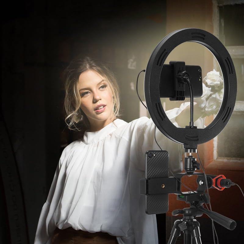 Mobile Portable Video Shooting Set Internet Celebrity Live Broadcast Circular Fill Light Tripod Combination Set