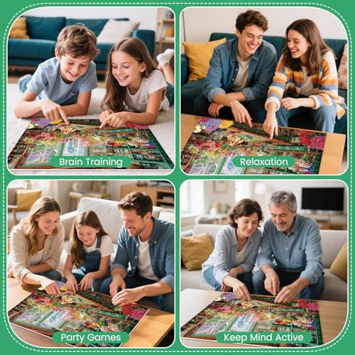 300 Large Piece Puzzles for Adults,Fun Cute Puppy Jigsaw Puzzle for Seniors | Flower Arranger's Shed Puzzle,Interlock Perfectly Letter on Back No Dust,Challenging Activity Games Puzzle Gifs(20.5 x 15 in) - style: dog