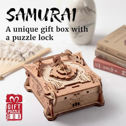 iDventure Samurai Chamber, Money Puzzle Box for Adults, Box for Cash Gift | Samurai Brain Teaser, Japanese Puzzle Box, Money Gift Box, Birthday Gift for Men, Puzzle Box for Cash Gifts, Escape Room Box