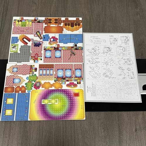 3D Puzzles for Adults, Log Cabin DIY Wooden House Model Kits for Adults to Build, Country Cottage Building Model, 3D Jigsaw Brain Teaser Puzzle, Dollhouse (GHJGJ)