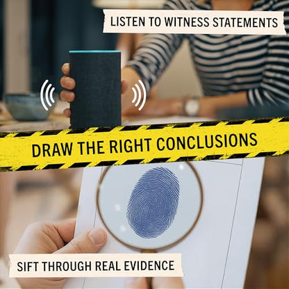 Hidden Games Crime Scene – The Midnight Crown – Murder Mystery Game | A mysterious museum heist. Real evidence, audio & online clues, detective work at home. 1-6 players, age 14+
