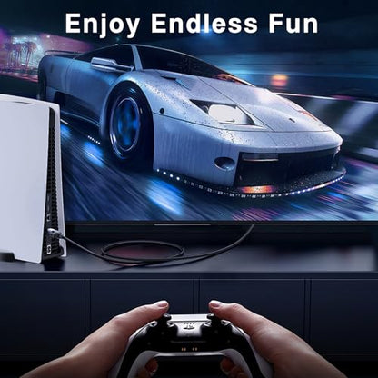 3500mAh External Battery for PS5 Controller, PS5 Replacement Battery Extender for Sony PlayStation 5 DualSense/Edge Controller with USB-C Charging Cable, Play and Charge Kit for PS5 Remote