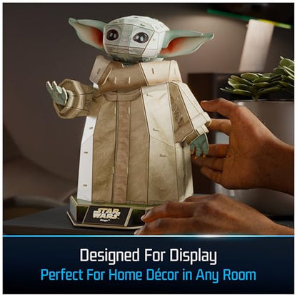 4D Build, Star Wars Grogu 3D Model Kit, Star Wars Collectibles & Desk Decor, Adult Puzzle, Building Toys, 103 Pieces, 3D Puzzles, Gift Ideas for Ages 12 & Up - style: Grogu 103 pcs
