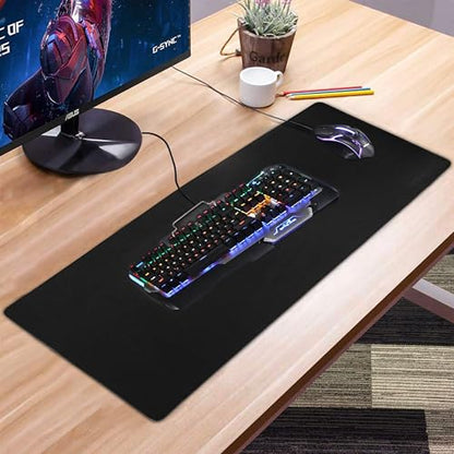 XXL Extended Gaming Mouse Pad/Mat 40"x18"(Stealth) - Large & Wide Desk Cloth Mousepad - Stitched/Water Proof/Non Slip Base - color: Stealth, size: XXL 40"x18"