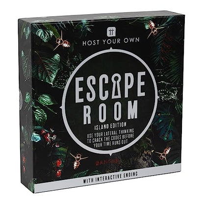 Talking Tables Island Escape Room Game for Adults Teenager, Solve Unique Puzzles & Codes to Save The Bees, Games Night, Age 16+, 2-6 Players, Birthday, Dinner Party, Christmas (Host-Escape-Island)