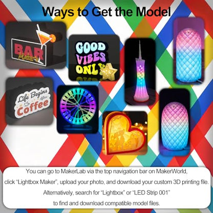 2Pack Strobe LED Lamp Kit 001 for Bambu Lab, Iridescent RGB Smart 3D Print LED Strip Light Kit, Bundle-ZH037 1M/3.28FT 3D Printing Lamp Accessories, 60 LEDs Models Lamp DIY, 16 Milllion Colors - style: 2Pack