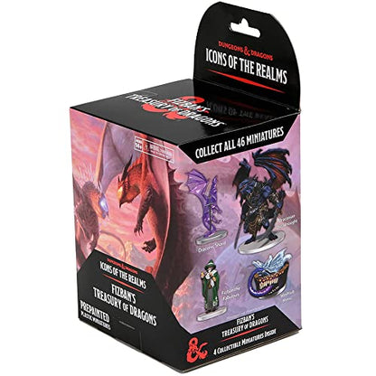WizKids D&D Icons of The Realms: Fizban's Treasury of Dragons - Booster (Set22) - Contains 4 Miniatures, Pre-Painted, Pre-Assembled, Dungeons & Dragons - style: Booster