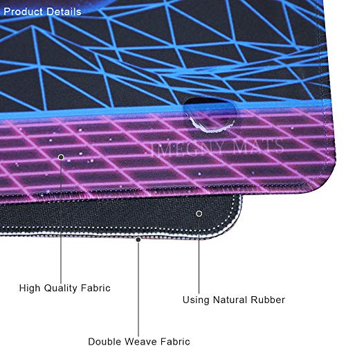 Large Gaming Mouse Pad, Extended XXL Desk Pad & Non-Slip Rubber Mat for Mice and Keyboard with Stitched Edges （90x40 zisesun011）