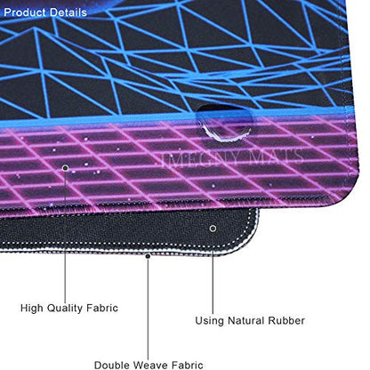 Large Gaming Mouse Pad, Extended XXL Desk Pad & Non-Slip Rubber Mat for Mice and Keyboard with Stitched Edges （90x40 zisesun011）