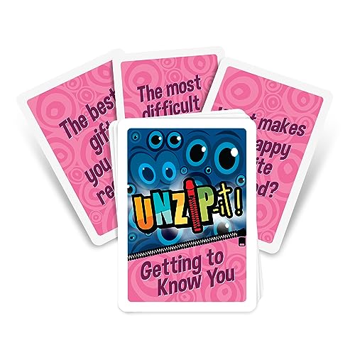 Trainers Warehouse Unzip It! - Getting to Know You | Conversation Starter Card Deck | Start Talking About topics that Matter and Learn More About one Another | Set of 30 Unique Cards - color: Getting to Know You With Pouch