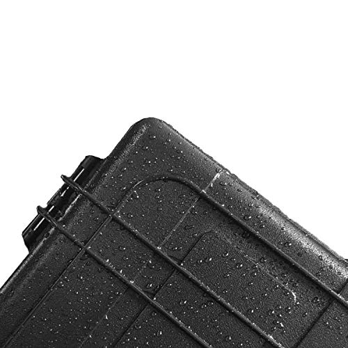 12" Hard Case with Pick Pluck Foam Insert, 13.3 x 10.5 x 4.3 Inch - Watertight Airtight Case for Pistol, Recorder, Camera, Microphone, GoPro - size: Inner 12" x 8.5" x 4"