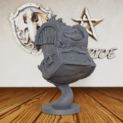AUSPDICE 28MM Unpainted Mimic DND Miniature, Fantasy Tabletop Gaming Figurine, Compatible with Dungeons and Dragons, TTRPG Games, RPG Accessory for Dungeon Trap Scenarios & DMS-AS377