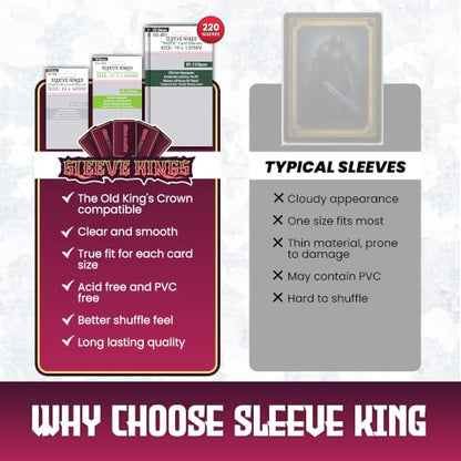 Sleeve King's The Old King's Crown Compatible Card Sleeve Bundle - style: The Old King’s Crown (8803 x 1 + 8808 x 1 + 8814 x 1)
