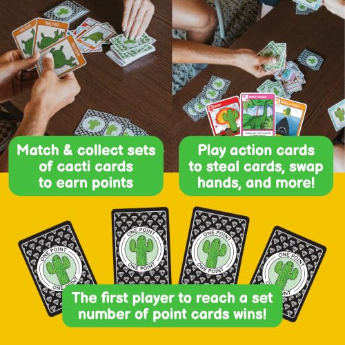 What's The Point? The Cactus Card Game - A Fun and Strategic Game for Families, Perfect for Family Play Night, Easy to Learn, Portable for Travel, and Ideal for Players of All Ages