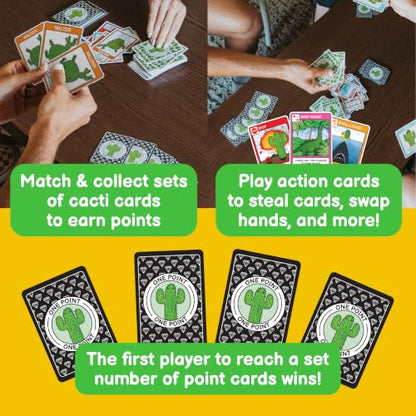 What's The Point? The Cactus Card Game - A Fun and Strategic Game for Families, Perfect for Family Play Night, Easy to Learn, Portable for Travel, and Ideal for Players of All Ages