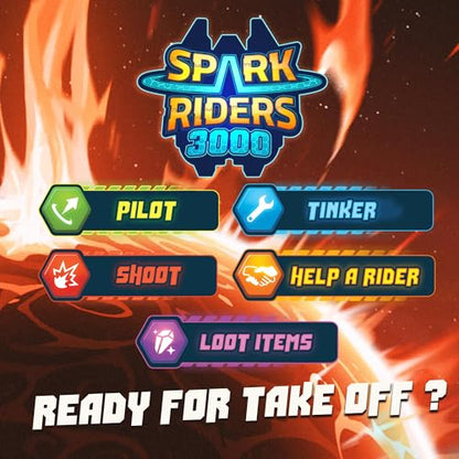 SAVANA Spark Riders 3000 - Commander Edition – Sci-Fi Survival Game | Command, Repair & Fight with Voice-Controlled IRIS App | 1–4 Players, Ages 10+, 60 Min Playtime | Strategy & Cooperative Game - style: Commander Edition