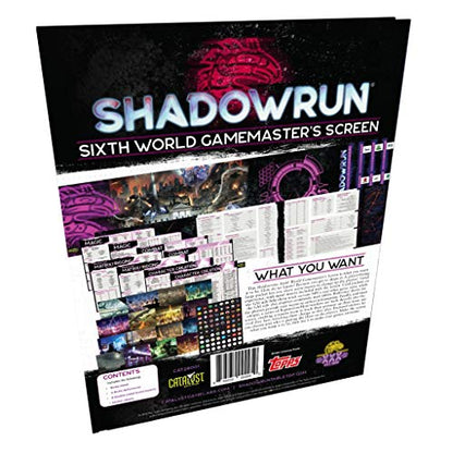 Shadowrun RPG (6th Edition) - Gamemaster Screen