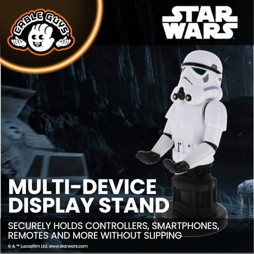 Cableguys Star Wars Stormtrooper Controller Holder & Phone Stand - Gaming Accessories for Room and Desk Setup, Holder Compatible with Xbox, PlayStation & Most Standard Game Controllers