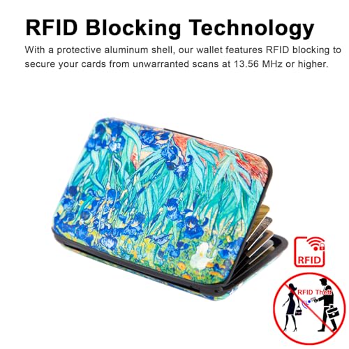 Credit Card Holder Small RFID Blocking Wallet Business Metal Slim Mini Aluminum Hard Case for Women Men - color: Lrises