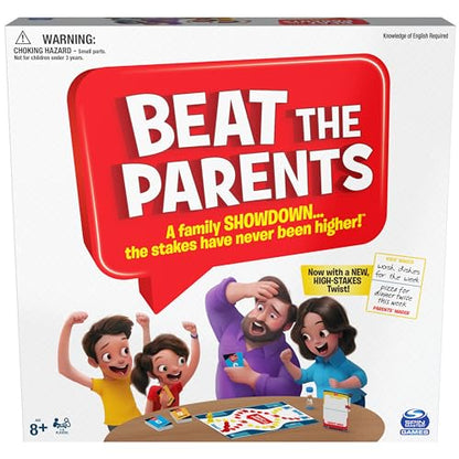 Spin Master Beat The Parents Board Game for Families and Kids Aged Over 5, (6062192)