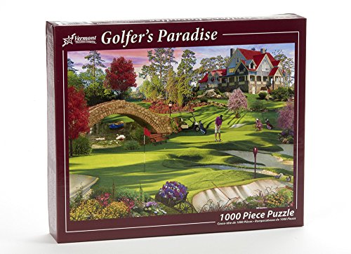 Vermont Christmas Company Golfer's Paradise Jigsaw Puzzle 1000 Piece