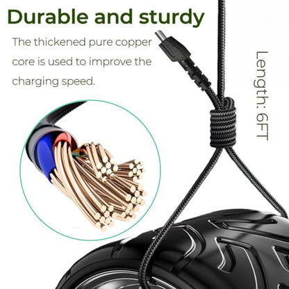 Razer USB Charging Cable Compatible with Naga Pro, DeathAdder V2 Pro, Viper Ultimate, Basilisk Ultimate, Hyperspeed Lightest Cyberpunk 2077 Mouse USB Charger Cord