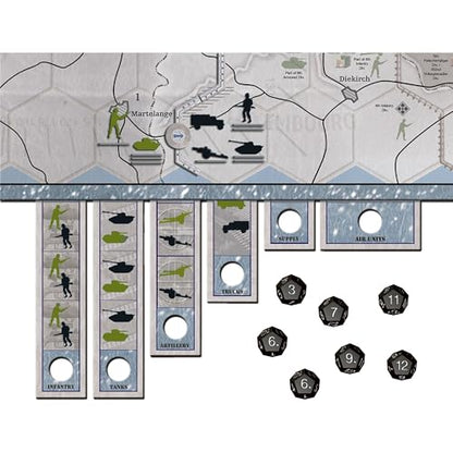 Renegade Game Studios Axis & Allies Battle of the Bulge WWII Board Game | 2 Player Strategy Wargame with 138 Miniatures, Hexagonal Grid Movement, Ardennes Map and Tactical Combat, Ages 14+