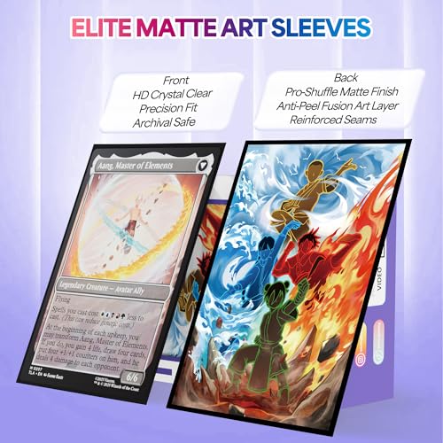 UAONO MTG Card Sleeves - 100 Count Standard Size Matte Art Sleeve | Smooth Shuffling & Ultra Clear Protection, for Magic The Gathering(Chinese Style) - color: Chinese Style