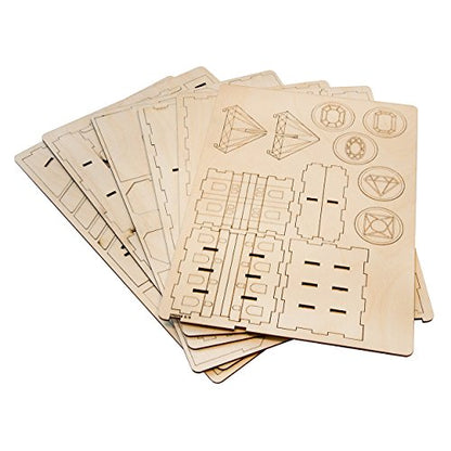 The Broken Token Board Game Organizer - Splendor and Cities Expansion Compatible Wood Storage Box with Multiple Trays