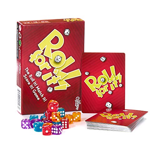 Calliope Roll for It! Red Edition, Fast Dice Rolling Card Game, 2-4 Players | Race to 40 Points, 15 to 20 Minute Gameplay, Combine with Purple Edition for up to 8 Players, For Friends and Family Ages 8+ - color: Red