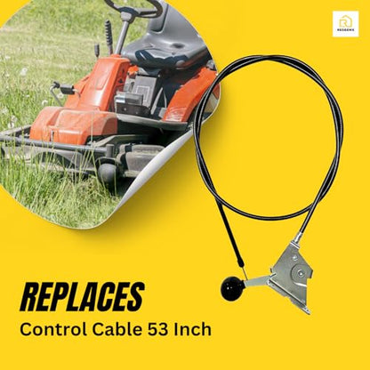 Throttle Cable 055‑8020‑00 Compatible with Bad Boy ZT Elite Also for Maverick Outlaw Walk Behind Zero Turn Mowers Replacement Control Cable 53 Inch