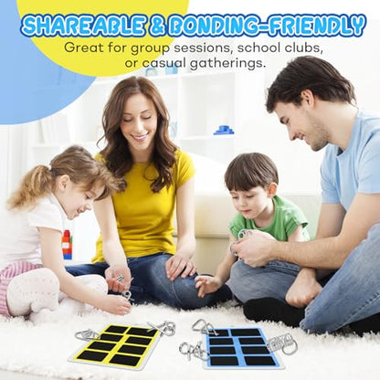 Metal Brain Teaser Puzzles Ring Educational Toys, Steel IQ Games Physics Mind Metal Puzzles for Adults, Unlock Interlock Game, Brain Teaser Puzzle for Party Favor Kids (C) - style: C