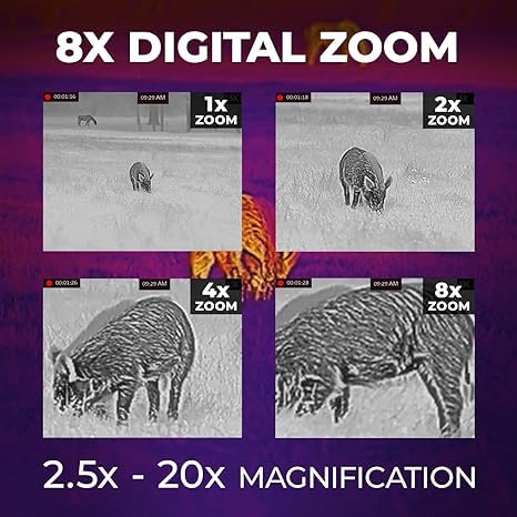 AGM Global Vision Rattler V2 Thermal Imaging Scope for Hunting, High Resolution with High Sensitivity Thermal Optics, Waterproof & Durable, Includes Thermal Targets & Cleaning Cloth - style: 19-256