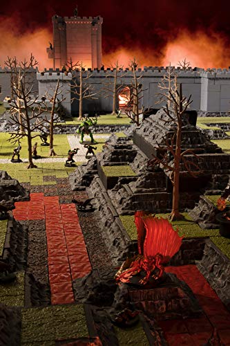 Monster Adventure Terrain- 40pc Painted Ladders and Stairs Bulk Set- Stackable 3-D Tabletop Customizable World Builder Compatible with DND Dungeons Dragons, Pathfinder, and All RPG Games - color: Ladders & Stairs Accessory Set