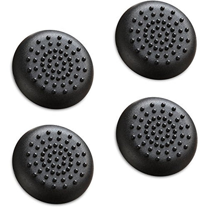 Fosmon Performance Thumb Grips for Xbox Gaming Controller, Black - 4 Pack | Premium Rubber Controller Caps Compatible With Xbox One, One X/S, Elite, and Series X/S. Enhanced Precision and Comfort