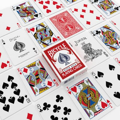 Bicycle Rider Back Playing Cards, Standard Poker Size Deck of Cards, Red & Blue (2 Pack), Classic Cards for Poker, Blackjack, Family Game Night & Card Games, Fun for All Ages | Air Cushion Finish, Over 140 years of trusted quality, Perfect for poker and b