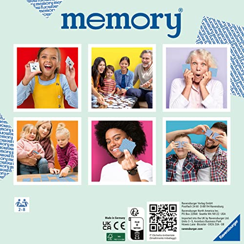 Ravensburger Animal Babies Memory Game - Engaging Picture Matching Game for Kids | Enhances Focus & Memory Skills | Fun for Family Game Night | Ideal for Ages 3 and Up