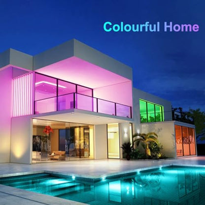 CHARKEE 130ft LED Strip Lights RGB Color Changing | 65.6ft x 2 Rolls, Music Sync, Dimmable, 24V Bluetooth LED Lights, Smart App & Remote Control for Bedroom DIY - size: Bluetooth 130ft