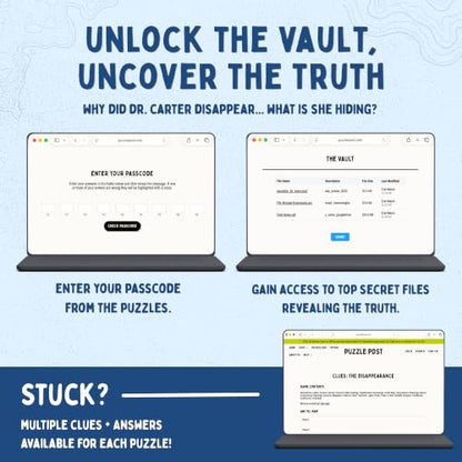 Unique Escape Room in an Envelope | Great for Groups - Families & Friends | Perfect for Games Night | Escape Room in A Box | Puzzle Mystery Game - The Disappearance - style: The Disappearance