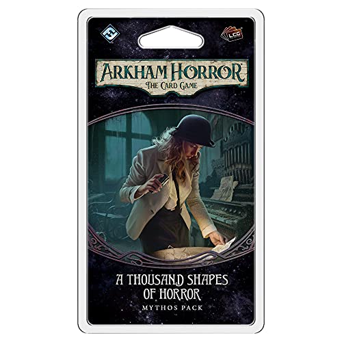 Arkham Horror The Card Game A Thousand Shapes of Horror Mythos Pack - Unlock The Mysteries! Cooperative Living Card Game, Ages 14+, 1-4 Players, 1-2 Hour Playtime, Made by Fantasy Flight Games - style: A Thousand Shapes of Horror