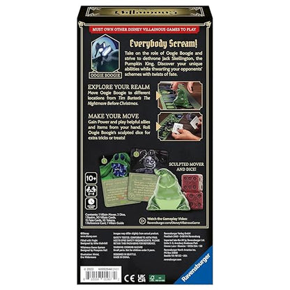 Ravensburger Disney Villainous Filled with Fright - Strategy Board Game - Join Oogie Boogie, Lock, Jack Skellington, and More - Award-Winning Line - Ages 10+
