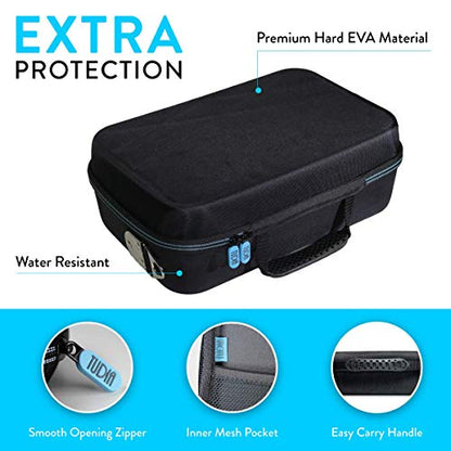 TUDIA EVA Carrying Travel Case Compatible with Nintendo Switch, Fits Nintendo Switch Dock, Console, Pro Controller, Joy Cons, Game Cards, Cables & Accessories - Black - size: Full-Set Case