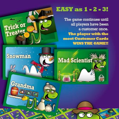 SNAKE OIL Joke Juice Expansion Pack, Junior Card Game, 170 Word Cards | Award-Winning Game, 3-10 Players, 15 Customer Cards (30 Customers), For Friends and Family Ages 8+