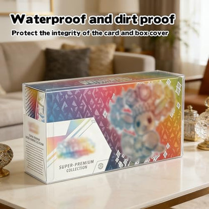 Rainmae 5 Pack SPC Plastic Protectors for Prismatic Evolutions Super Premium Collection Box, Thick Display Box Compatible with Prismatic Evolutions Super Premium Collection Box Ultimate Collectible