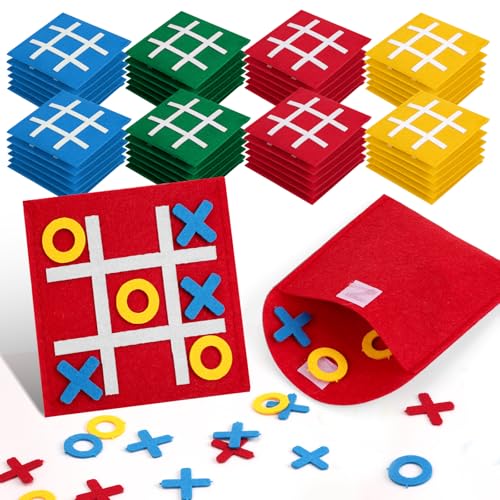 72 Pcs Tic Tac Toe Board Game for Kids and Family, Tic Tac Toe Birthday Party Favors, Easter Goodie Bag Stuffers for Kids, Classroom Prizes Elementary and Mini Games for Travel