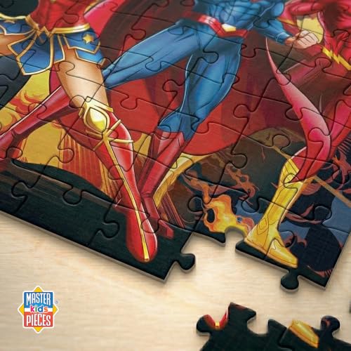 MasterPieces 100 Piece Jigsaw Puzzle for Kids - 14"x19" - Justice League - style: Justice League