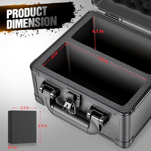 Graded Card Storage Box, Top Loader Boxes, Sports Trading Card Storage Case, Slab PSA/GMA/CSG/SGC/HGA Magnetic Holder, Baseball Football Card Case, Holds 300+ Cards - size: L